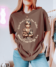 Cats Don’t Tell The Police Where Your Drugs Are Funny Cat Shirt Comfort Colors 1717