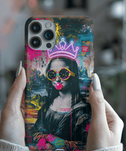 Neon Mona Lisa Pop Art Collage Tough Phone Case WOYC